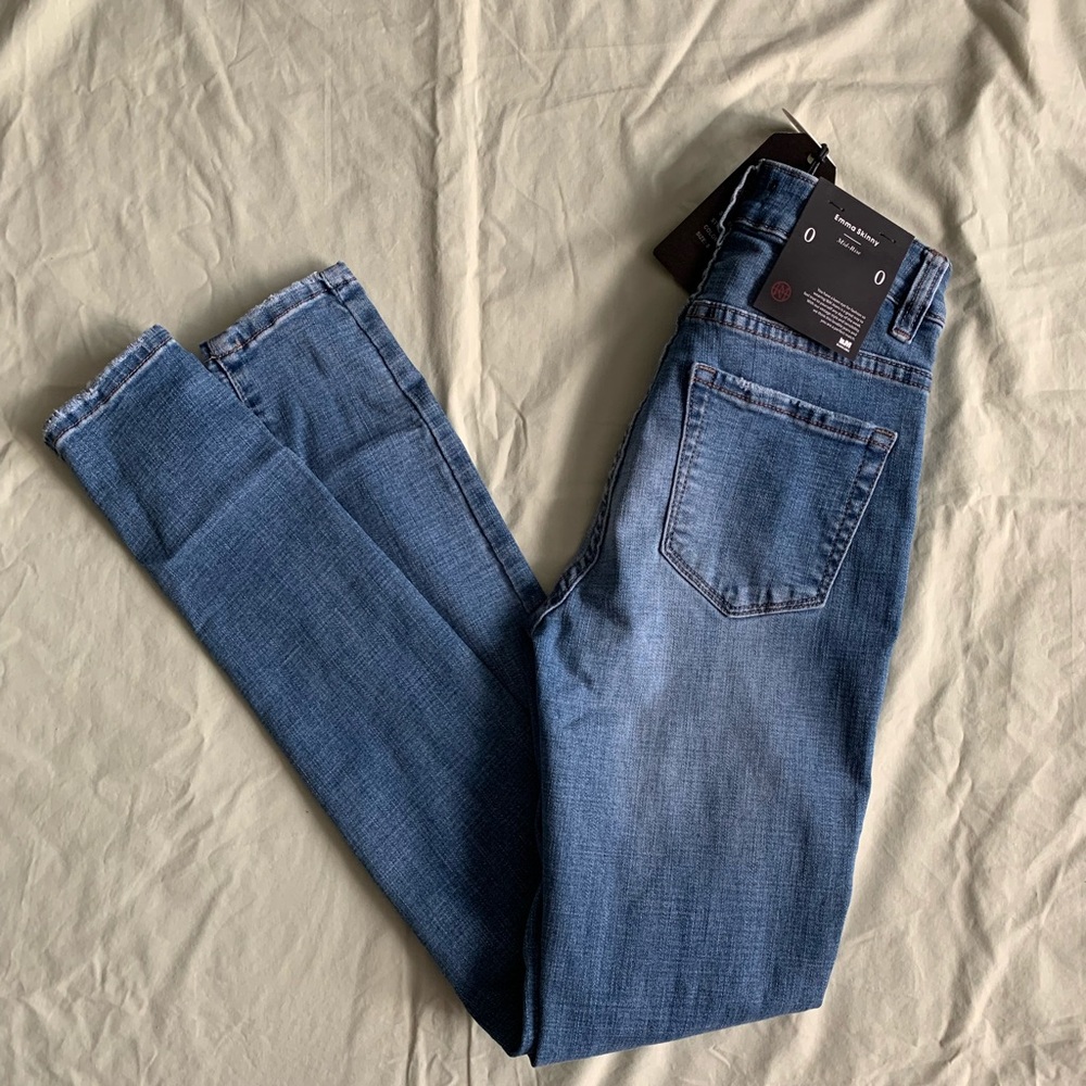 I&M Black Label Mid Rise Jeans Skinny Size 0